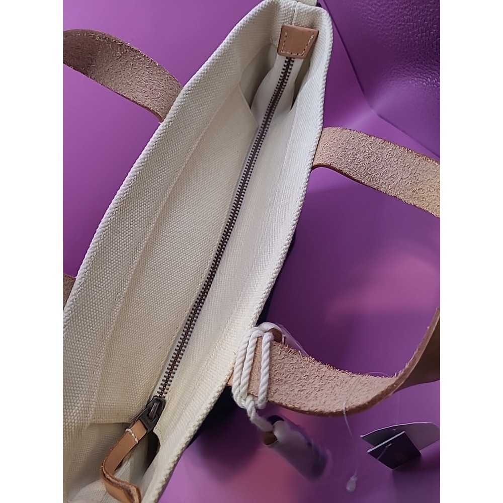 Pendleton Sweet Water Cotton Tote Southwestern Bag Leather Handle NWT $160 MSRP - Picture 6 of 10